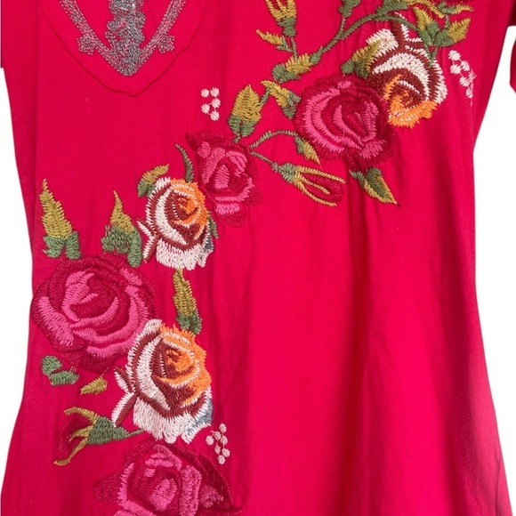 Johnny Was Shirt Womens M Red Angel - Picture 2 of 4